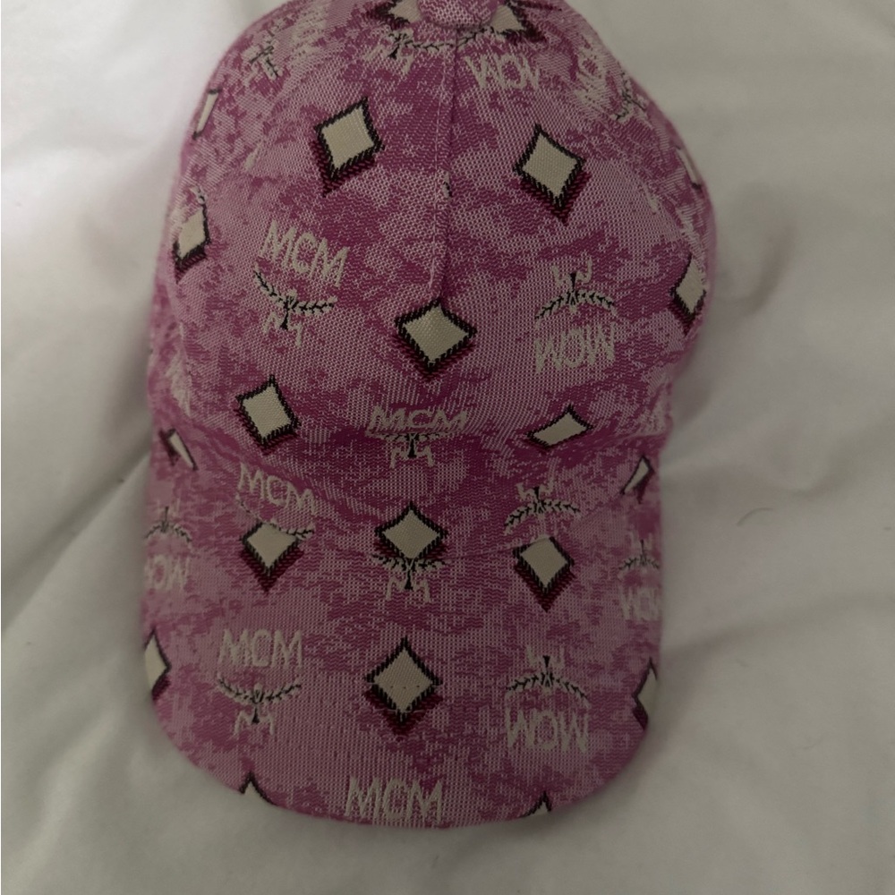 MCM Pink Logo Cap
